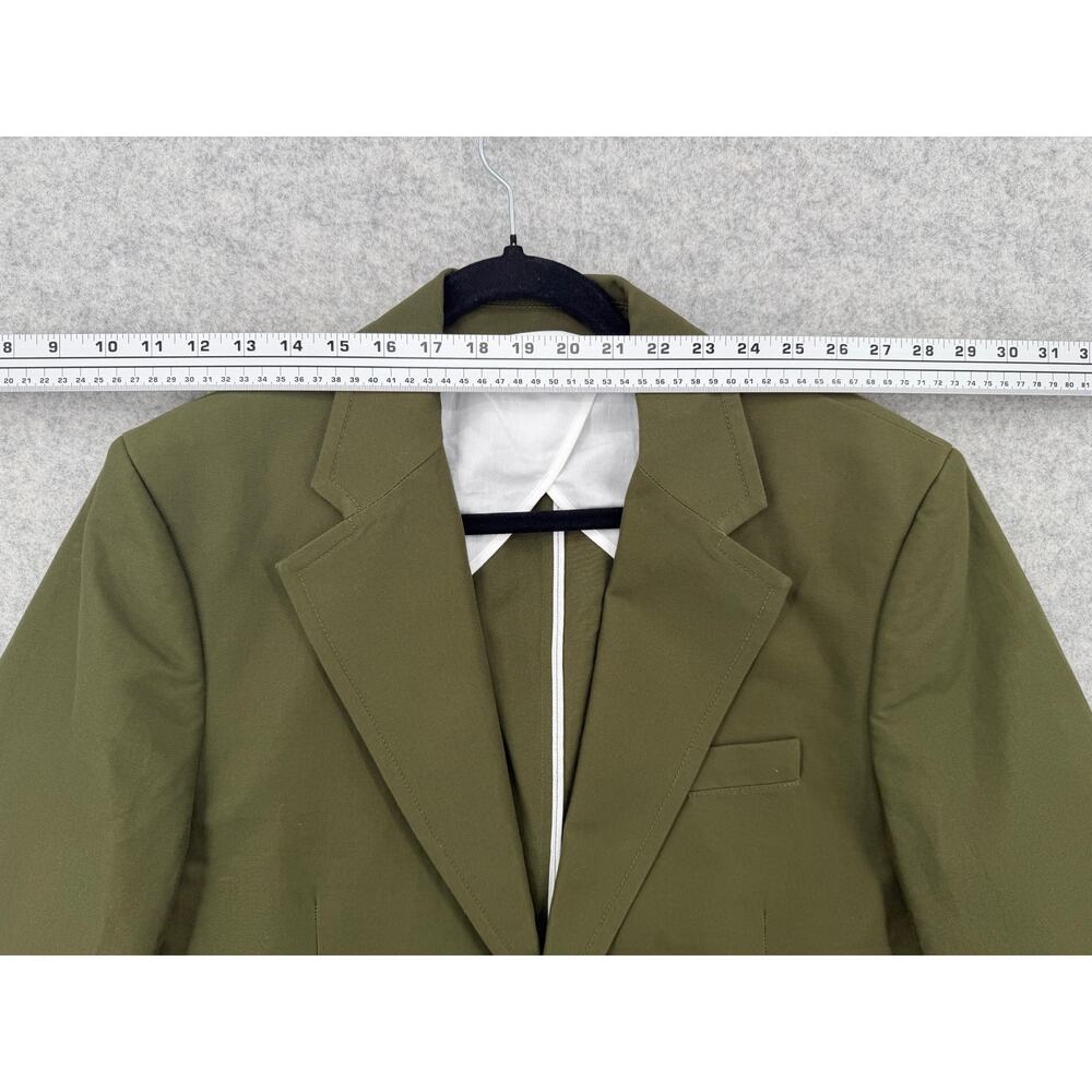 NWT Alex Mill Men's Surplus Olive Grant Cotton Twill Blazer Jacket Size M - Picture 6 of 10